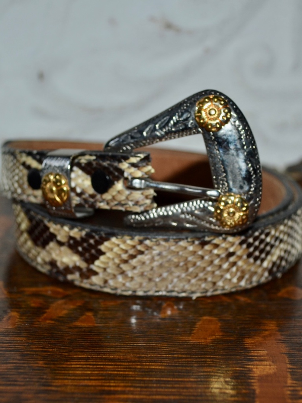 Vintage Python Kenny Rogers By Lyntone Belt Size 30 Cowgirl Western